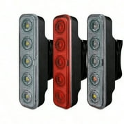 Variable LED Tail Light, High Visibility, 360-Degree Beam, Durable Plastic Construction, For Cycling Safety, Auto Brake Light, Reflective Surface, Night Riding, Road Safety Gear, Bksdlh